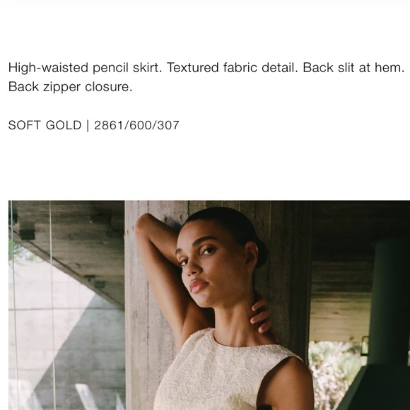 Zara NWT textured midi skirt 2861/600 - Picture 9 of 11